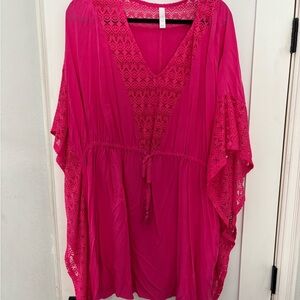 Cacique Fuchsia Swim Cover-Up